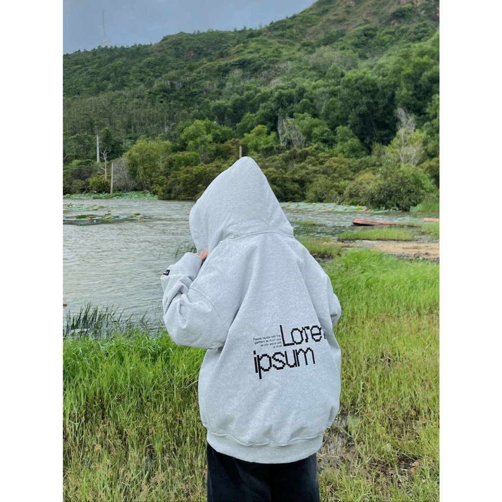 Áo Hoodie Zip Pixel Cinder Chất Nỉ Cotton Cao Cấp Form Rộng Uniex Nam Nữ | BigBuy360 - bigbuy360.vn