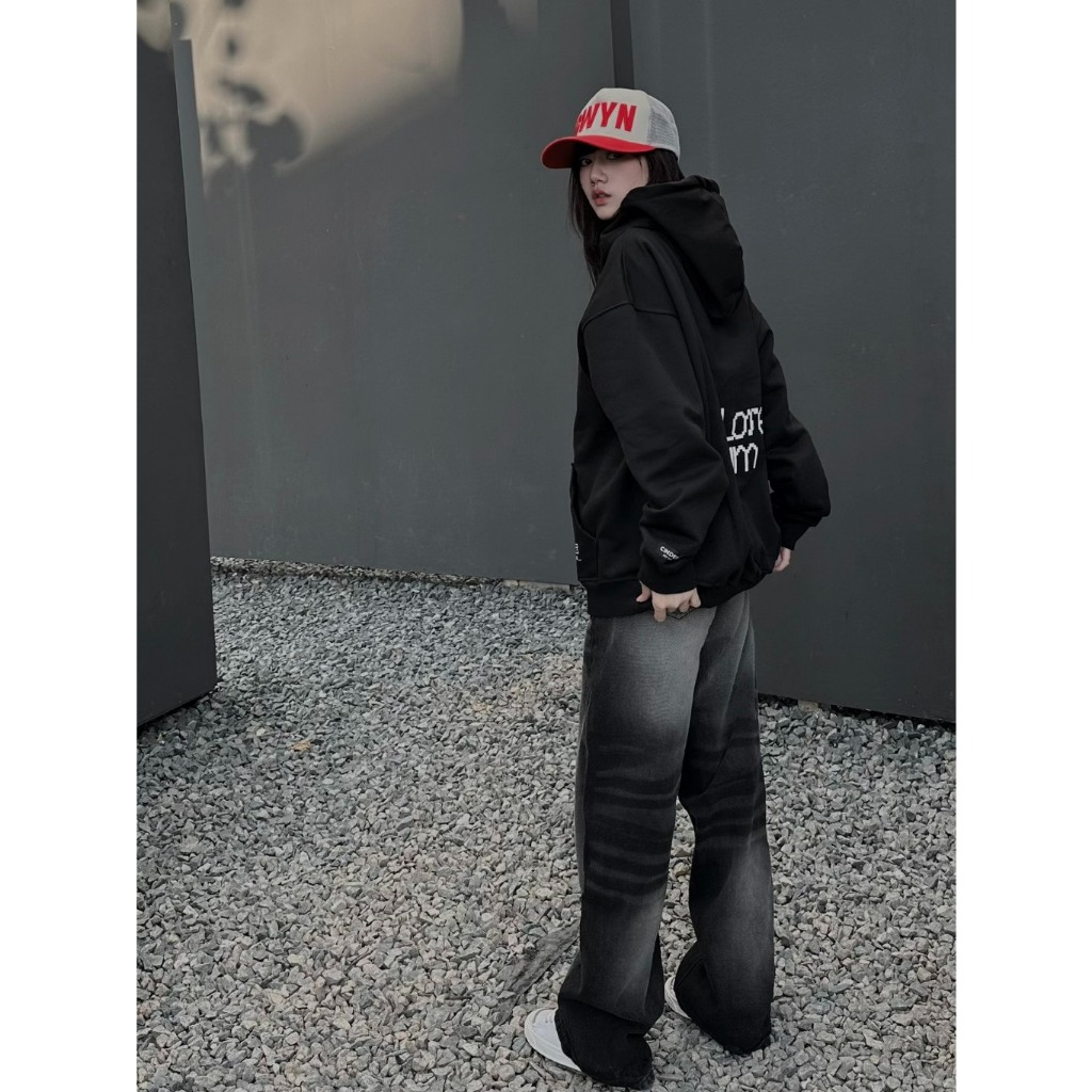 Áo Hoodie Zip Pixel Cinder Chất Nỉ Cotton Cao Cấp Form Rộng Uniex Nam Nữ | BigBuy360 - bigbuy360.vn