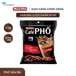 Cà phê Phố Sữa Đá - MacCoffee (bịch 30 gói x 24g - date 11/2025)