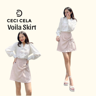 Ceci Cela - Chân váy linen Nơ Xoắn Voila