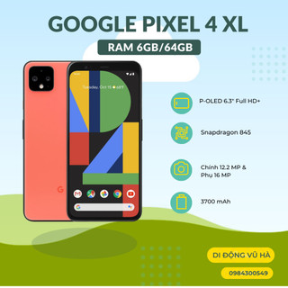 Điện thoại google pixel 4 xl quốc tế mất faceid 128gb