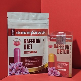 Viên Uống Giảm Cân Giảm Mỡ Saffron Detox - Hộp 30v (Tặng 1 gói Saffron Diet)