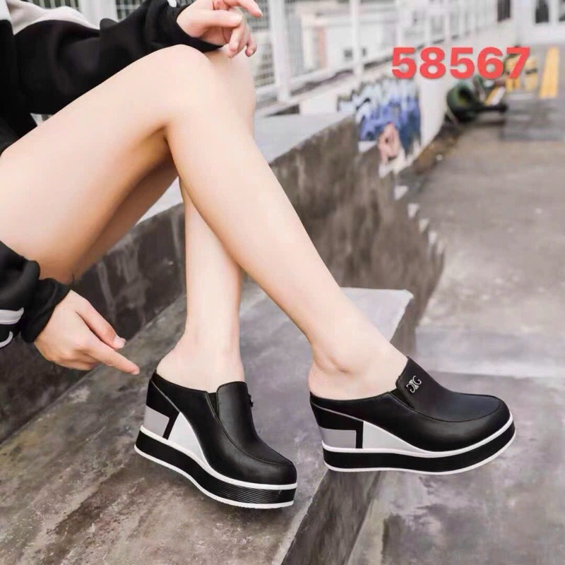 giày dép nữ cao gót 9P hàng QC sang chảnh quý phái Full 1 màu đen size 37.38.39