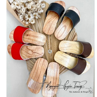 Guốc Gỗ, Guốc Mộc Cho Bé Gái, Bé Trai Mặc Cùng Bà Ba, Áo Dài, Yếm, Pháp Phục, Trang Phục Truyền Thống