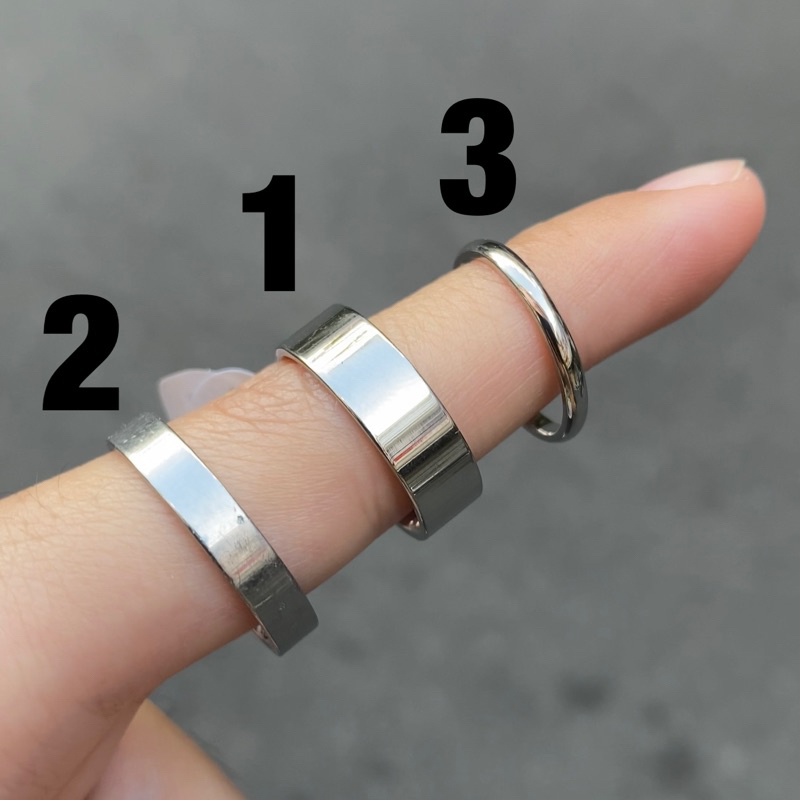 Nhẫn Trơn BASIC - Thép Titan KHÔNG RỈ