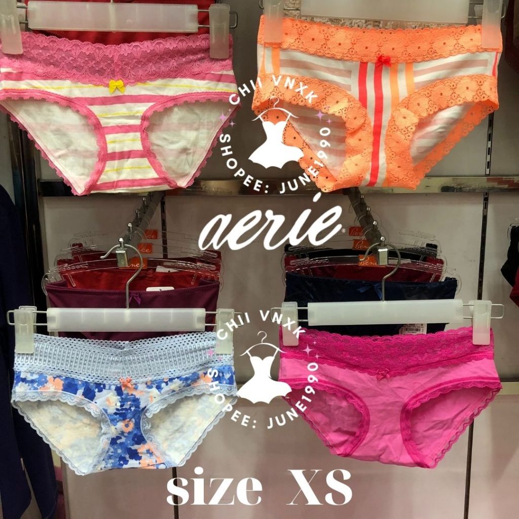 37 mẫu size XS Quần lót Aerie ren cotton xịn size