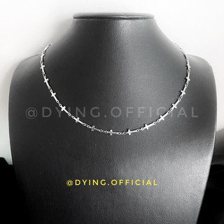 Dây Chuyền Binz Châu Bùi Choker Layer Thánh Giá - Thép Titan KHÔNG RỈ