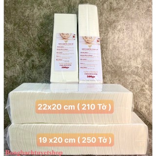 Khăn giấy lau mặt chuyên dùng cho Spa 250 / 210 tờ hàng loại 1 ( 500gr ) được tiệt trùng, mềm mịn, tiết kiệm