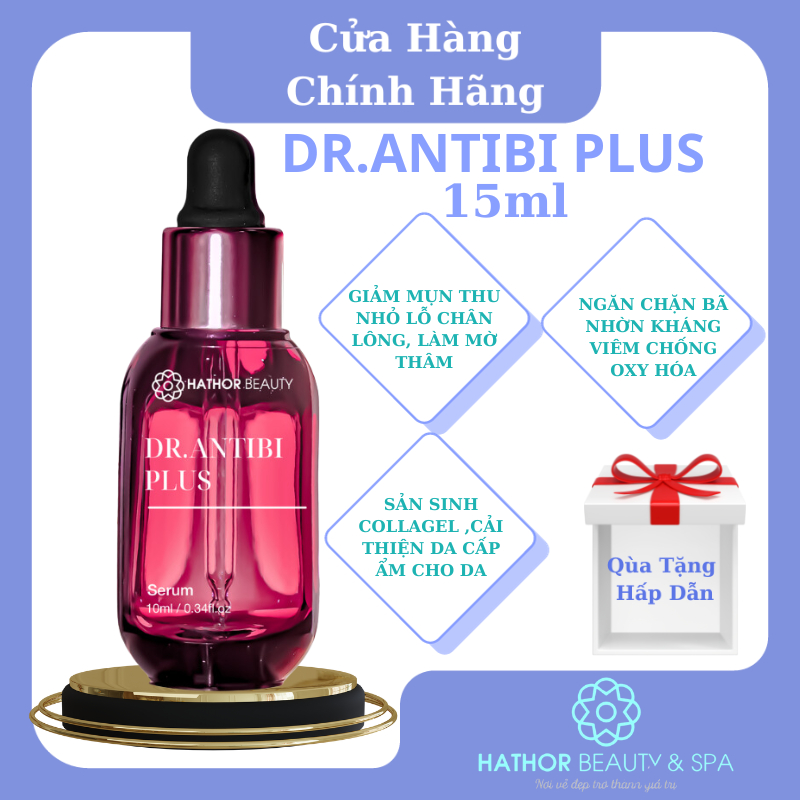 Serum Dr Antibi Plus Hathor Beauty ,Giảm Mụn ,Thu Nhỏ Lỗ Chân Lông ,Mờ Thâm 15ml