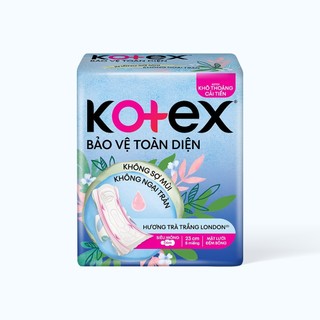 Băng vệ sinh Kotex siêu thấm siêu mỏng có cánh Hương Trà Trắng 23cm 8 miếng