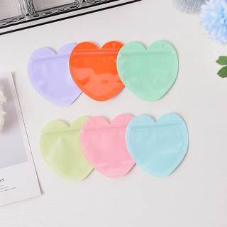 Set 5 túi zip trái tim kích thước 8cm