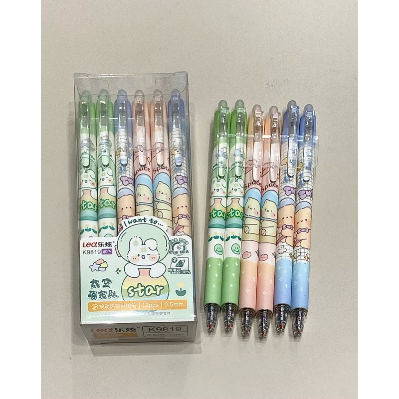 Combo 12 cây bút Gel xóa được để đầu bấm