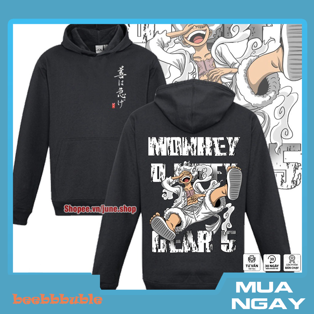 Áo Hoodie Luffy Gear 5 - One Piece siêu chất, giá rẻ nhất