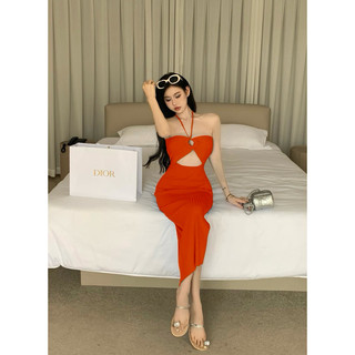 kèm hình thật mẫu mặc Váy body len ôm sexy hàng quảng châu