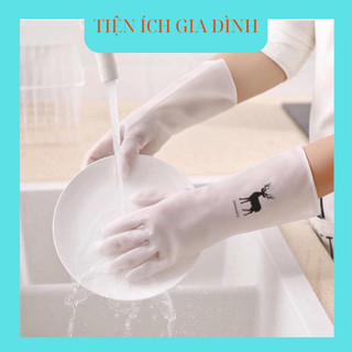 Găng Tay Nhà Bếp Hình Con Hưu Siêu Dai loại ngắn