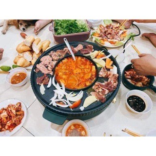 Bếp Lẩu Nướng 2 Trong 1 Osaka , Tiện Lợi Dễ Dùng Bày Trí Đồ Ăn Đẹp Mắt