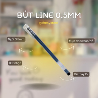 Bút line đi nét mực đen - xanh - đỏ ngòi 0.5mm