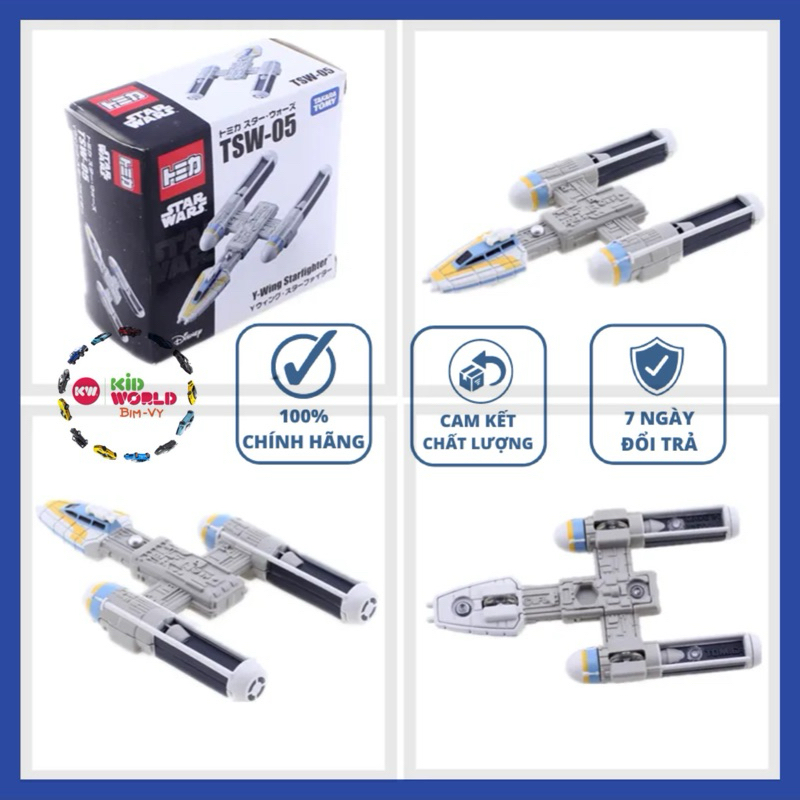 Xe mô hình Tomica Box Disney Star Wars TSW-05 Y-wing Starfighter. MS: 709.
