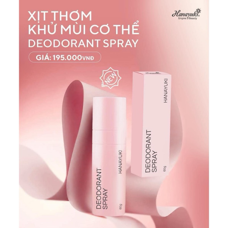 Xịt Khử Mùi Cơ Thể Hanayuki
