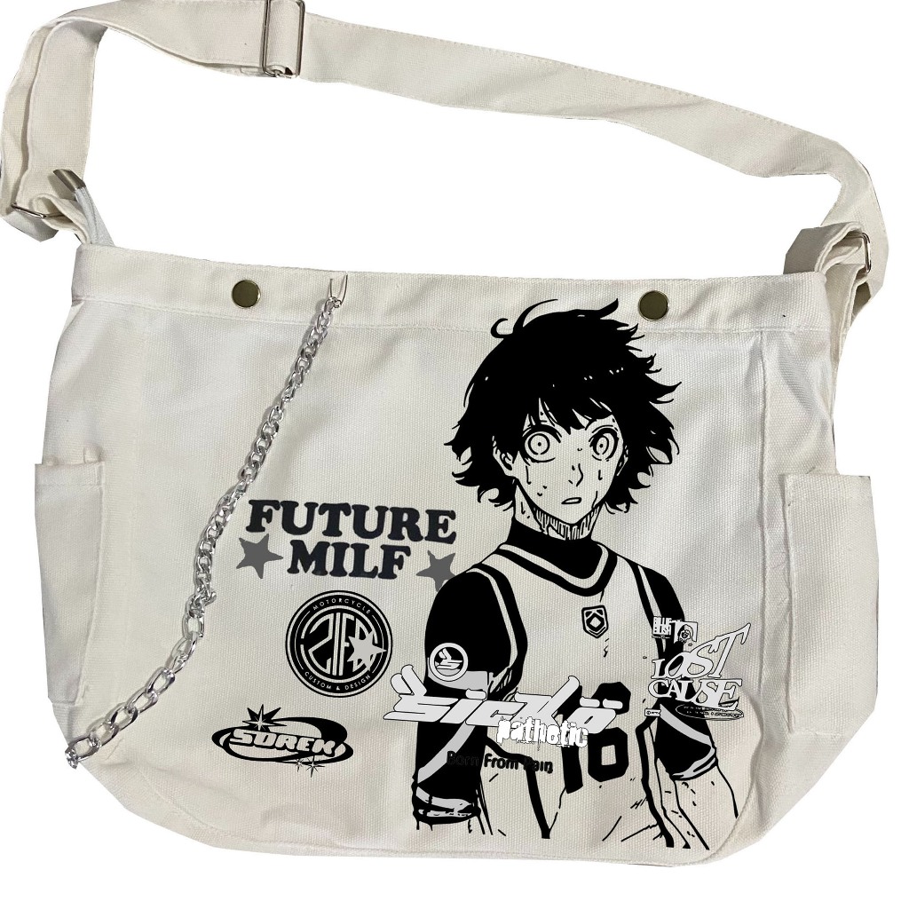 Túi Đeo Chéo Bachira Meguru Blue Lock họa tiết Manga