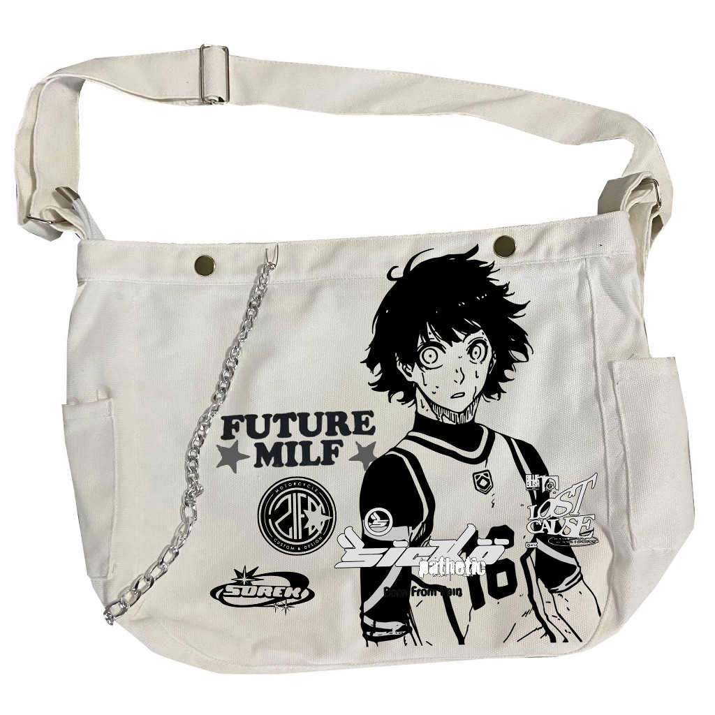 Túi Đeo Chéo Bachira Meguru Blue Lock họa tiết Manga