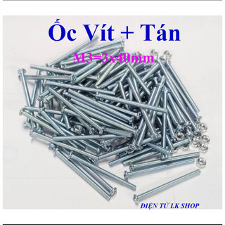 Ốc vít tán m3 3ly dài 4cm 90 con - điện tử lk shop