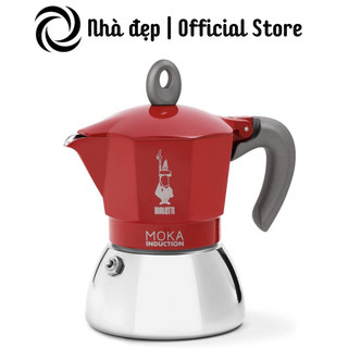 Ấm pha cà phê bialetti moka pot induction 4 cốc / 6 cốc, bình đun cafe, nhập đức, bh 12 tháng. nhadep_99