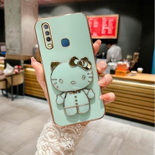 Ốp lưng oppo a31/a8 Ốp Điện Thoại TPU Silicon Mềm Chống Rơi Hình Mèo 3D Có Giá Đỡ Oppo A31/A8