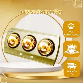 Đèn sưởi nhà tắm treo tường 2 bóng - 3 bóng siêu ấm