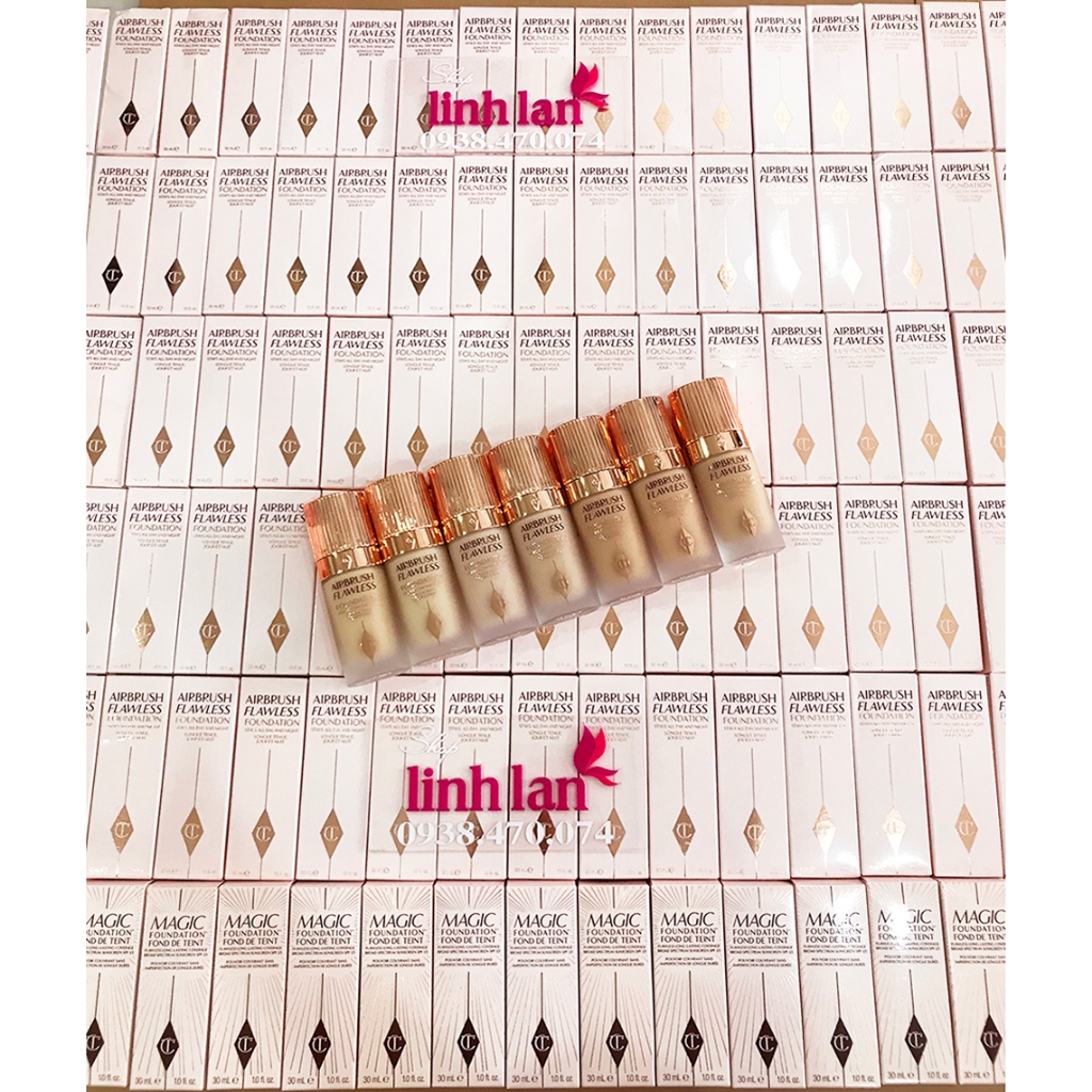 Kem nền Charlotte Tilbury CT Airbrush Flawless Foundation cho làn da căng sáng, đều màu hơn linhlanshop