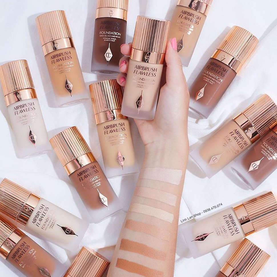 Kem nền Charlotte Tilbury CT Airbrush Flawless Foundation cho làn da căng sáng, đều màu hơn linhlanshop