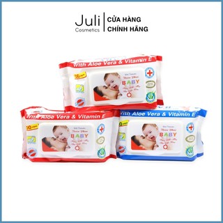 Khăn ướt Baby Thiên Phúc 100 tờ, giấy ướt đa năng không mùi