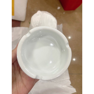 Gạt tàn sứ trắng Bát Tràng