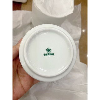 Gạt tàn sứ trắng Bát Tràng