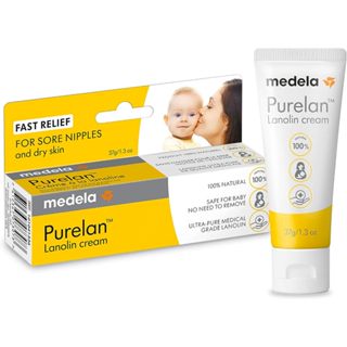 Kem bôi nứt đầu ti, nứt cổ gà, làm mềm da khô Medela Purelan Lanolin Nipple Cream 37g