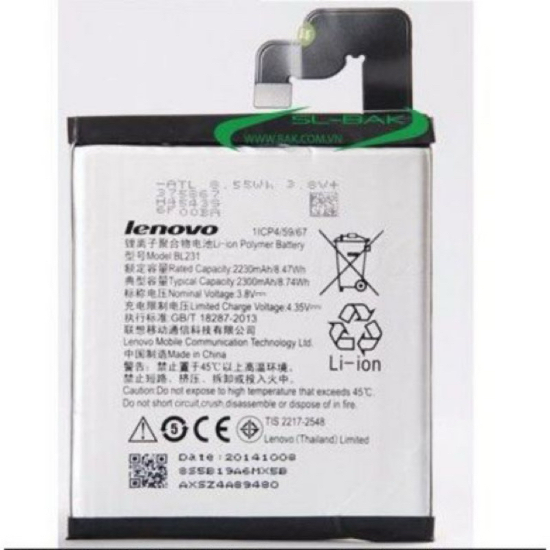 Pin thay thế cho lenovo Vibe X2, S90 (BL231)mới 100%