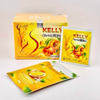 Trà Kelly Đào Detox Mẫu Mới Tặng Kèm Detox Giảm Cân Giảm Mỡ Ngọt Ngào