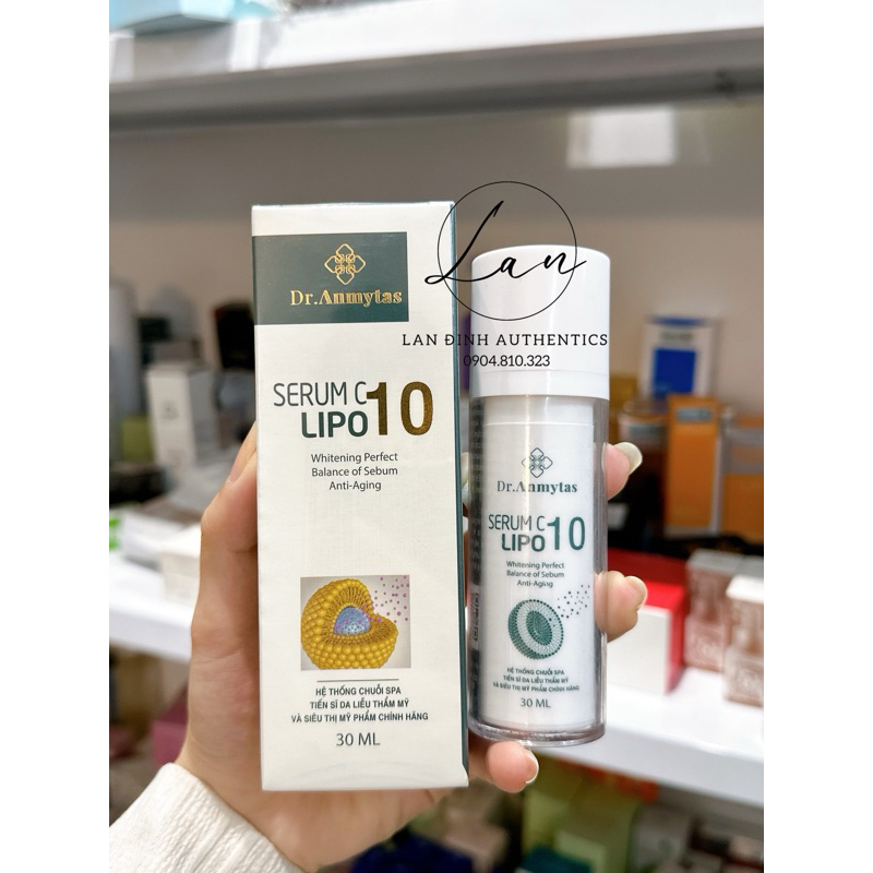 Serum Vitamin C 10nm sáng da, chống lão hóa, làm đều màu da, giảm thâm mụn Dr.Anmytas