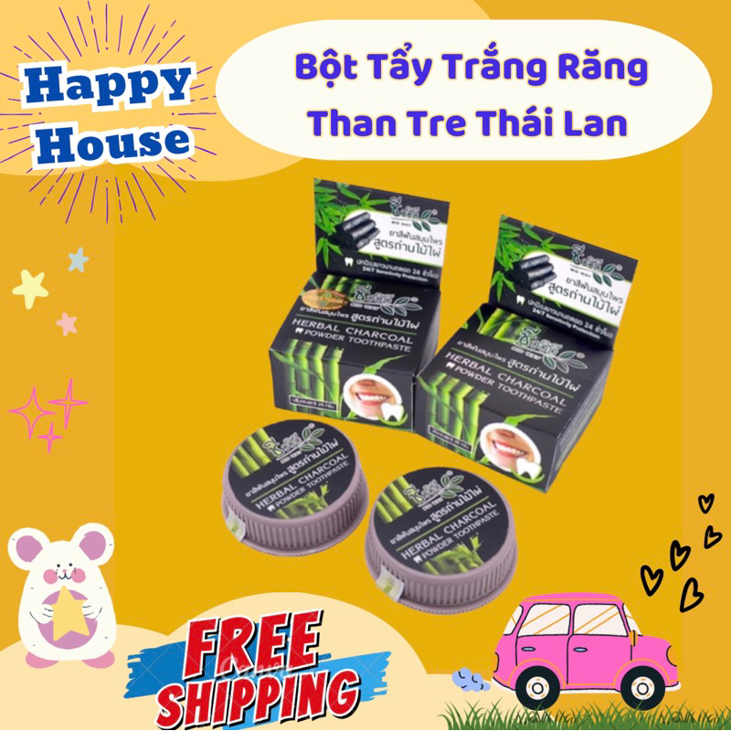 🇹🇭 Bột Tẩy Trắng Răng Than Tre Thái Lan 100% 🇹🇭