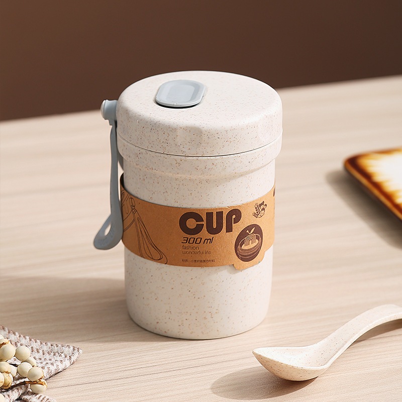 Hộp Đựng Canh Lúa Mạch 300ml 2 Lớp Cách Nhiệt Sử Dụng Được Lò Vi Sóng | BigBuy360 - bigbuy360.vn