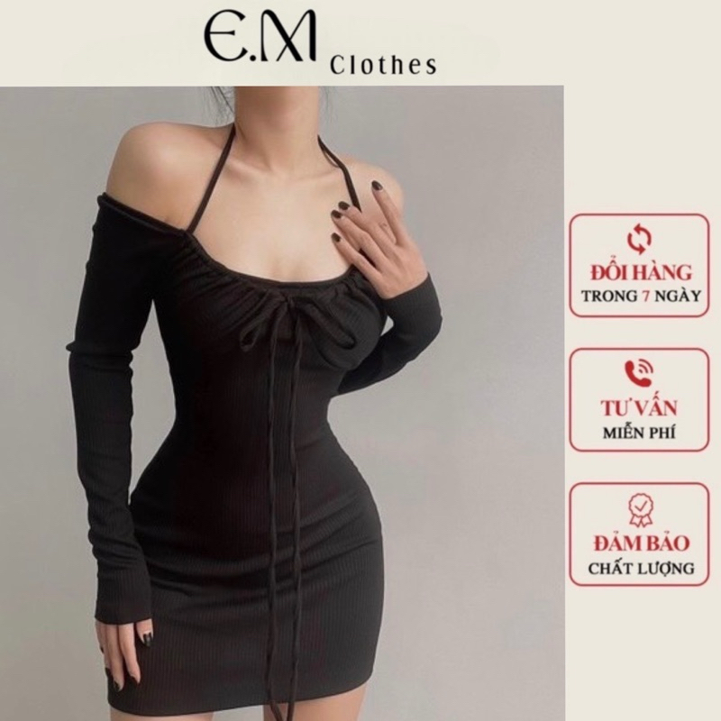 Đầm xoè tay dài Mpb ảnh mẫu thật thun co giãn