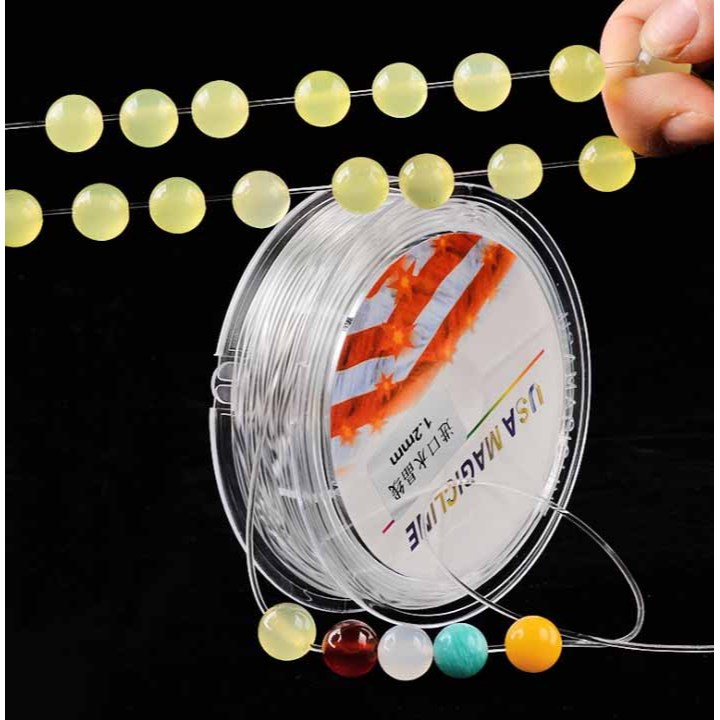 Dây cước chun xỏ vòng dai bền chắc xỏ vòng tay phong thủy các loại - shop kỳ lân