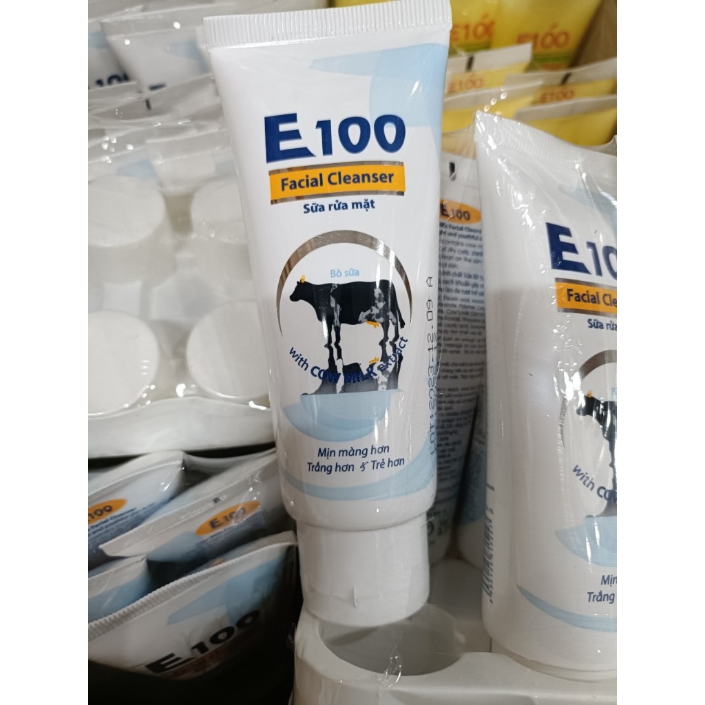 Sữa Rửa Mặt Bò Sữa E100 80g