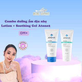Combo dưỡng ẩm dịu nhẹ và làm dịu da Atono2 dịu nhẹ, lành tính cho bé từ 0m