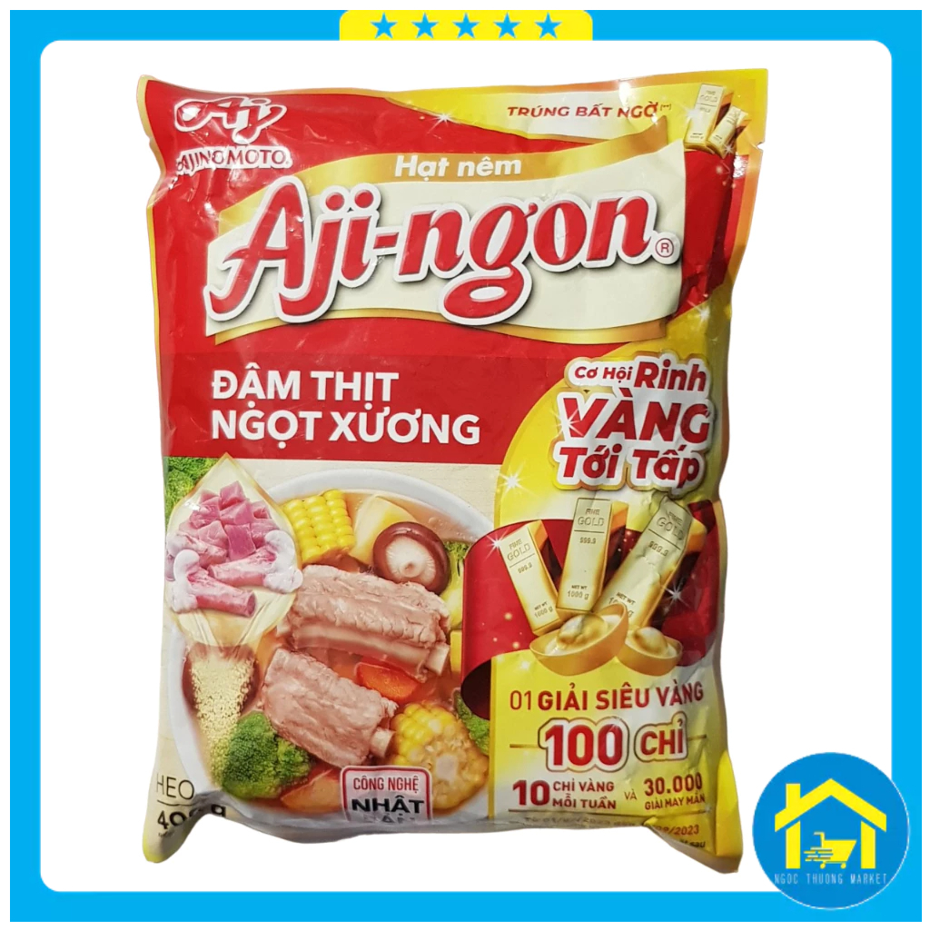 Hạt nêm Aji Ngon gói 170g, 400g