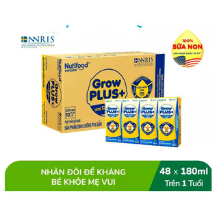 Thùng 48 hộp sbps nutifood growplus+ sữa non 180ml.