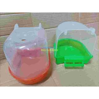 F35 - 10 cái hộp tắm treo lồng chim nhựa dẻo cho chim cảnh, vẹt