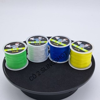 Cuộn thun màu trắng, đỏ, vàng, xanh và đen