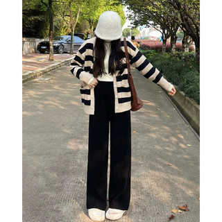 Quần ống rộng cạp chun dành cho nữ trong mùa thu đông có bigSize