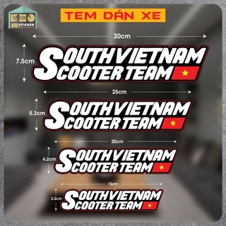 Tem dán xe máy southvietnam - tem xe máy decal chống nước dán oto, xe máy, xe đạp điện. tx.14